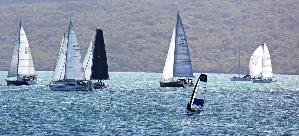 Joining the Coastal Classic fleet - Predictwind Waszp - 30nm run to Kawau - October 21, 2016 © PredictWind